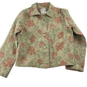 Coldwater Creek Women's Spring Bloom Jacket Floral Pattern PS NWT